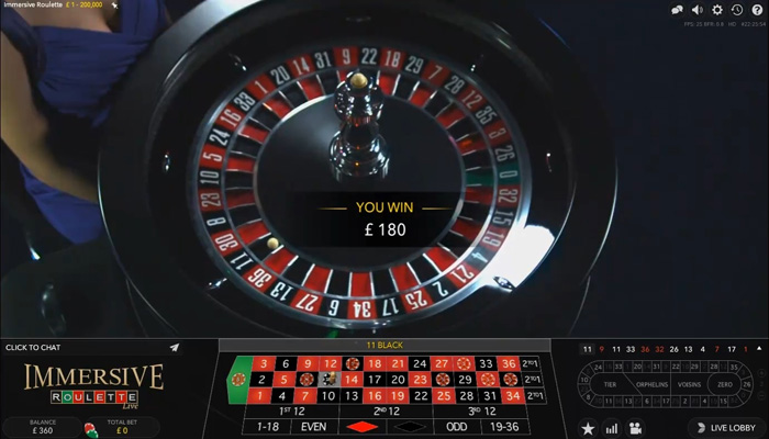 Immersive Roulette (Evolution) Immersive Roulette (Evolution)